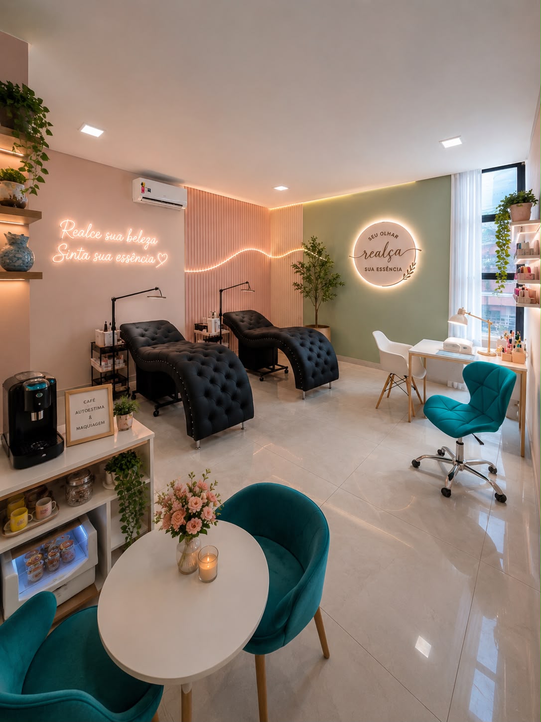 Espaço principal do Studio Beauty J.M